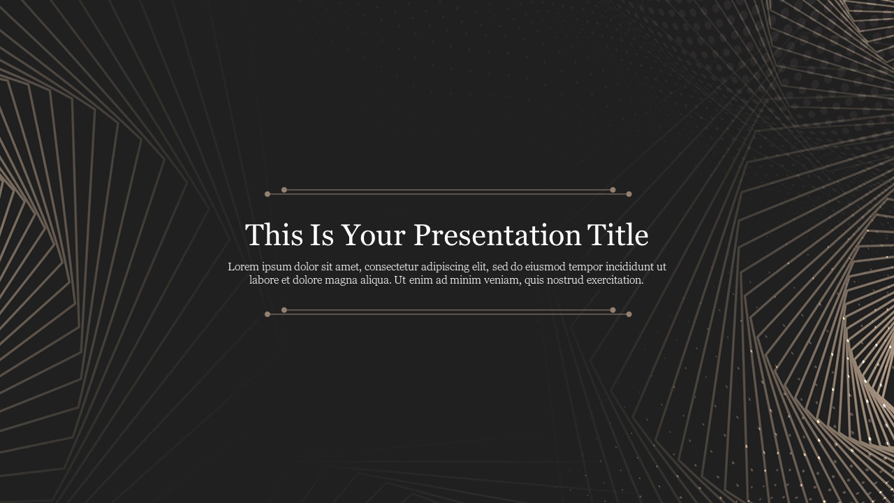 Creative PowerPoint Black Background Templates Slide